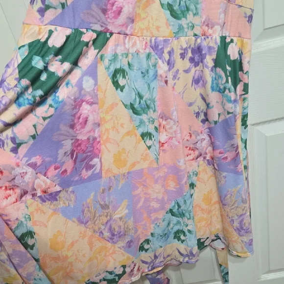 Lane Bryant Multicolor Floral Wrap Midi Dress - Picture 3 of 8
